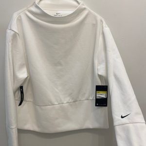 Nike Dri-Fit White Mockneck Shirt / Sweater